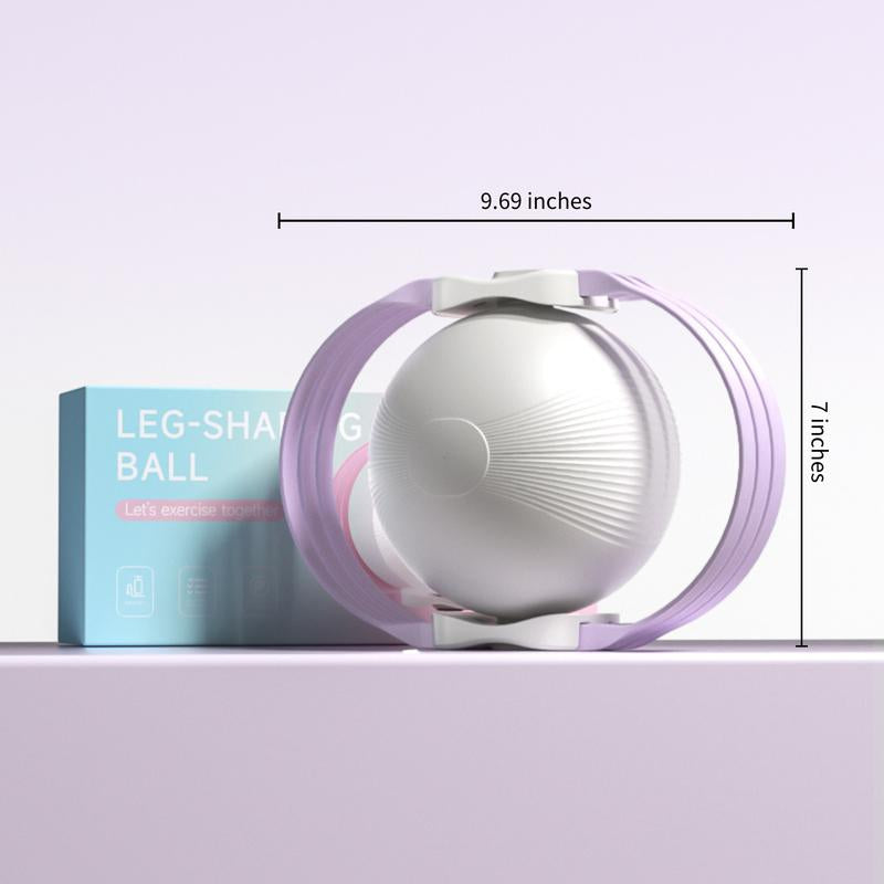 Sportsoul Leg-Shaping Ball Dual-Direction Kegel Trainer – Pelvic Floor Exercise Ball for Women & Postpartum Recovery Leg Exerciser, with 3 Adjustable Resistance Levels, TPE Elastic Bands for Hip Toning and Glute Activation