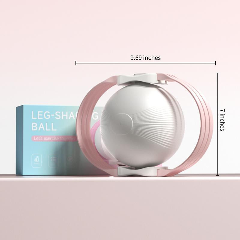 Sportsoul Leg-Shaping Ball Dual-Direction Kegel Trainer – Pelvic Floor Exercise Ball for Women & Postpartum Recovery Leg Exerciser, with 3 Adjustable Resistance Levels, TPE Elastic Bands for Hip Toning and Glute Activation