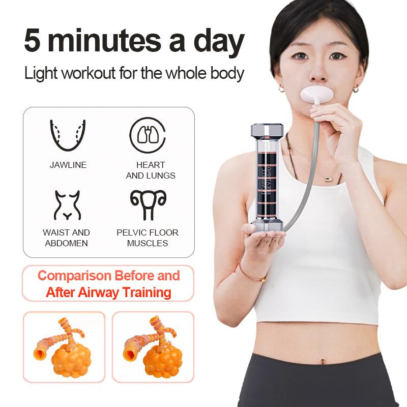 IPO Breathing Dumbbell Trainer for Cardio Pulmonary Function Enhancement Exercise Lung Capacity Enhancer Pulmonary Capacity Training Equipment