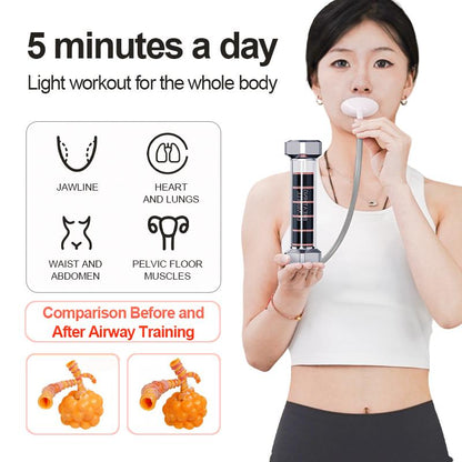 IPO Breathing Dumbbell Trainer for Cardio Pulmonary Function Enhancement Exercise Lung Capacity Enhancer Pulmonary Capacity Training Equipment