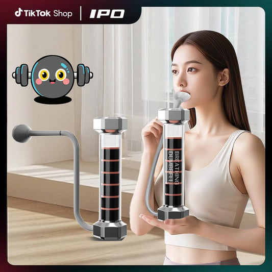 IPO Breathing Dumbbell Trainer for Cardio Pulmonary Function Enhancement Exercise Lung Capacity Enhancer Pulmonary Capacity Training Equipment