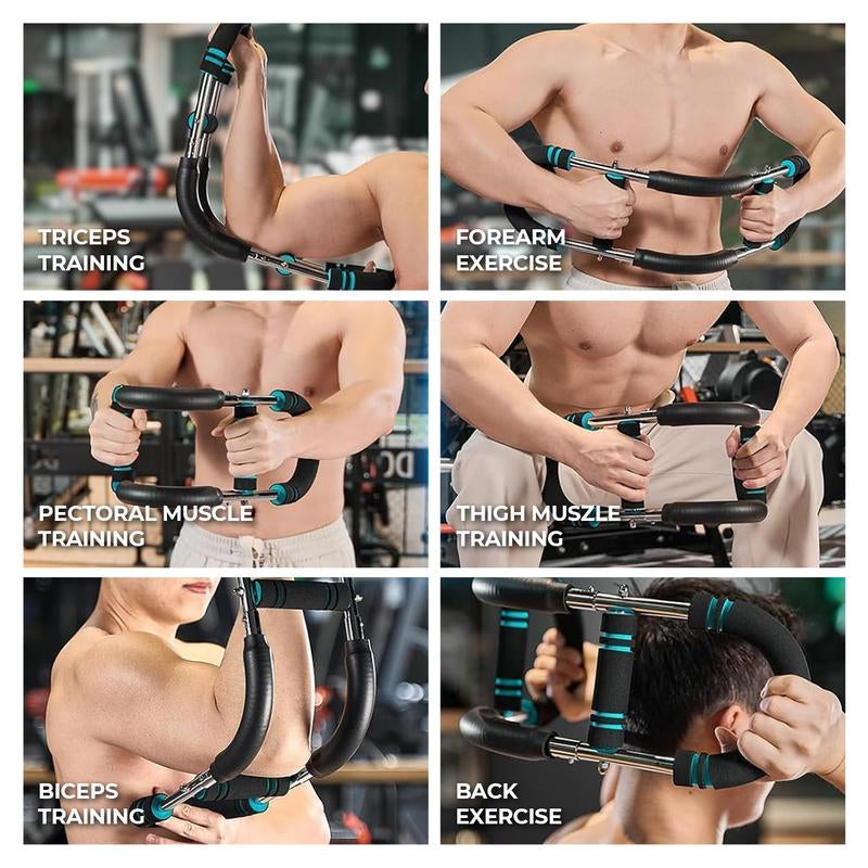 Relifesports Twister Arm Trainer Adjustable Arm & Chest Trainer, Detachable Stainless 60-110Lbs Tricep Workout Equipment Strength Training Accessory