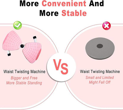 X-COOL Waist Twist Machine Ab Training 350 Lbs Capacity Ab Board for Women - Core Workout Equipment Portable Waist Toner for Aerobic Exercise - Home Gym Cardio