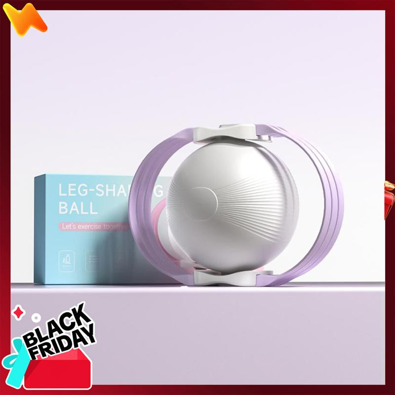 Sportsoul Leg-Shaping Ball Dual-Direction Kegel Trainer – Pelvic Floor Exercise Ball for Women & Postpartum Recovery Leg Exerciser, with 3 Adjustable Resistance Levels, TPE Elastic Bands for Hip Toning and Glute Activation