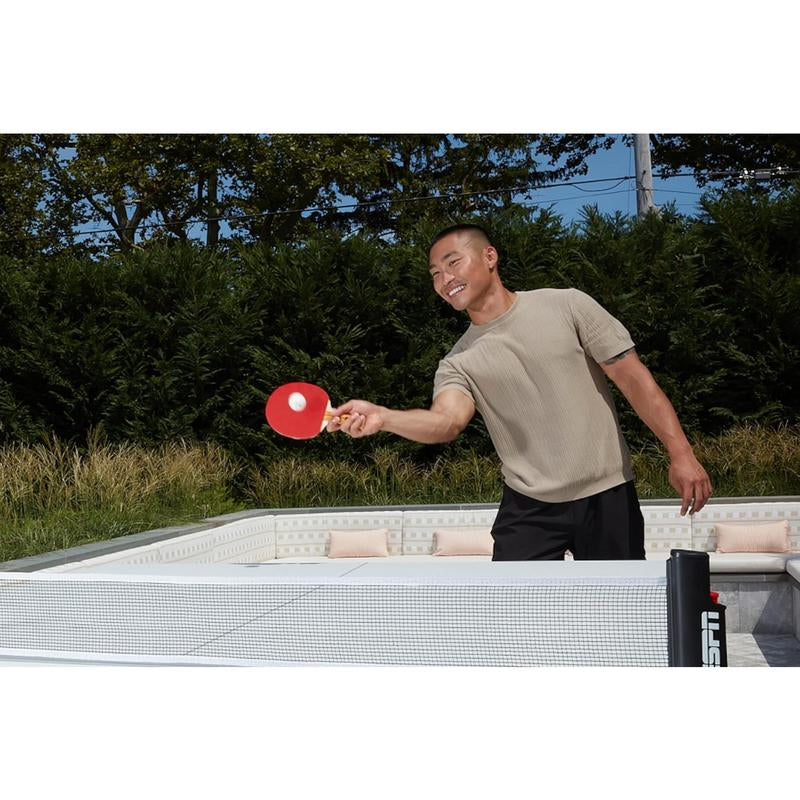 ESPN Ping Pong Set Includes 3 Ping Pong Balls, 2 Ping Pong Paddles, Portable Ping Pong Net and Travel Case