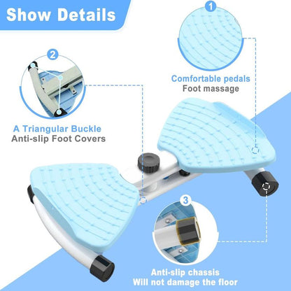 X-COOL Waist Twist Machine Ab Training 350 Lbs Capacity Ab Board for Women - Core Workout Equipment Portable Waist Toner for Aerobic Exercise - Home Gym Cardio