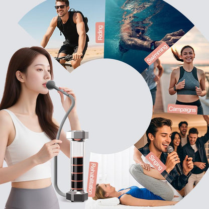 IPO Breathing Dumbbell Trainer for Cardio Pulmonary Function Enhancement Exercise Lung Capacity Enhancer Pulmonary Capacity Training Equipment