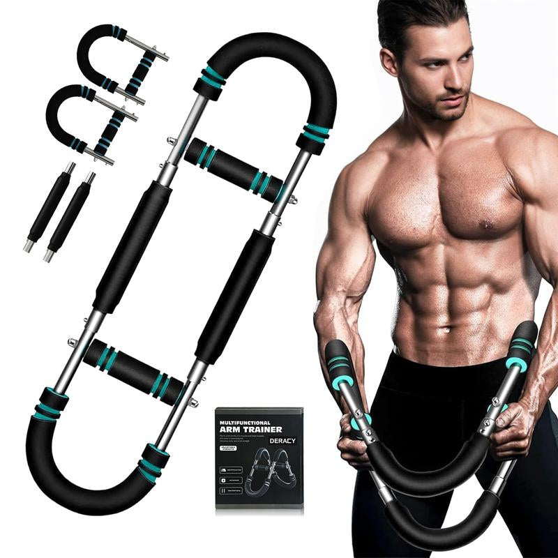 Relifesports Twister Arm Trainer Adjustable Arm & Chest Trainer, Detachable Stainless 60-110Lbs Tricep Workout Equipment Strength Training Accessory