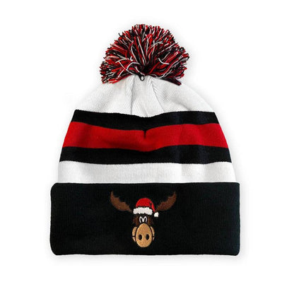 Christmas Reindeer Ice Hockey Jerseys+Knitted Hat, #00 Movie, Stitched Letters and Numbers S-XXXL Winter Hat for Festive Party, Christmas Gift