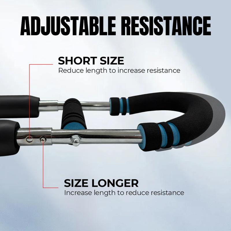 Relifesports Twister Arm Trainer Adjustable Arm & Chest Trainer, Detachable Stainless 60-110Lbs Tricep Workout Equipment Strength Training Accessory
