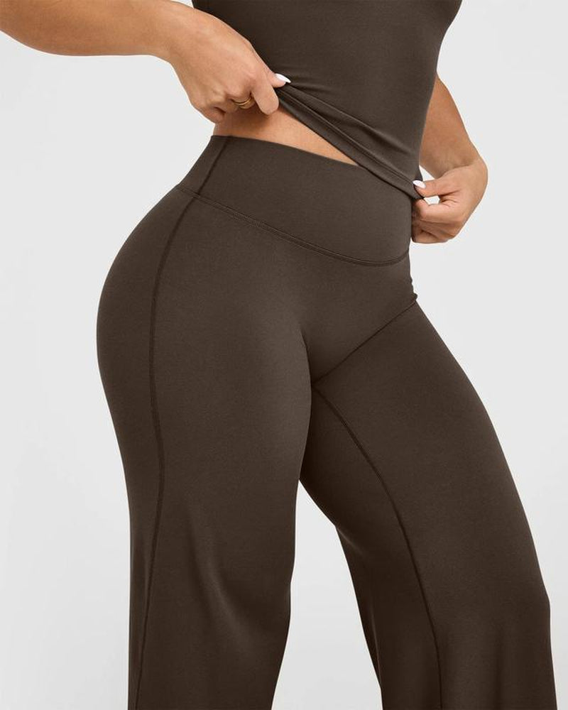 ASANDY Women'S High Waist Wide Leg Yoga Pants - Loose Fit for Exercise, Casual & Everyday Wear